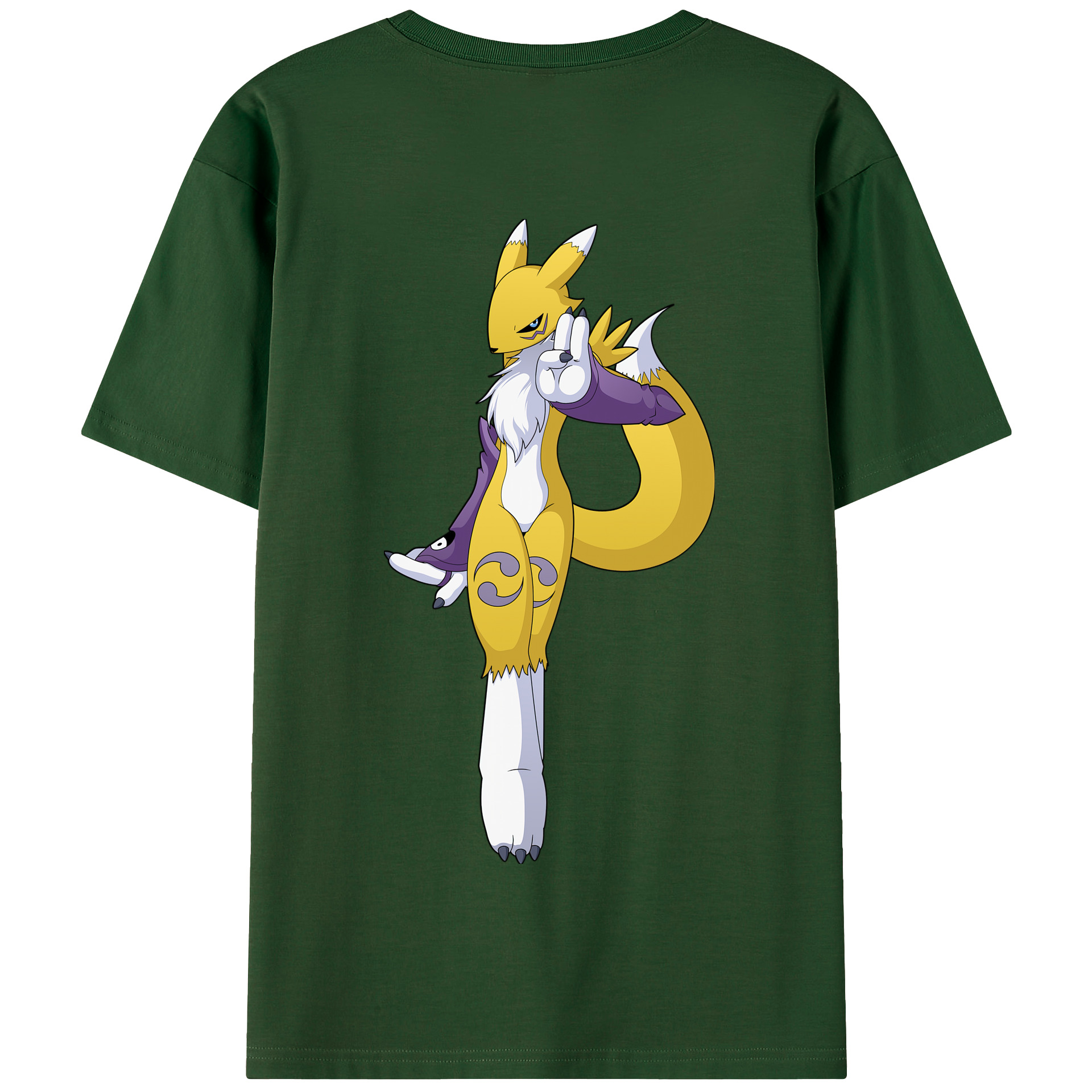 （画像用） Digimon デジタルモンスター/デジモン 綿100％半袖Tシャツ（背面プリント）